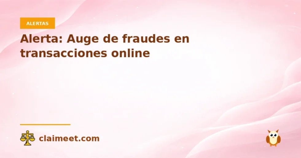Alerta: Auge de fraudes en transacciones online
