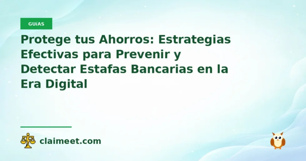 Protege tus Ahorros: Estrategias Efectivas para Prevenir y Detectar Estafas Bancarias en la Era Digital
