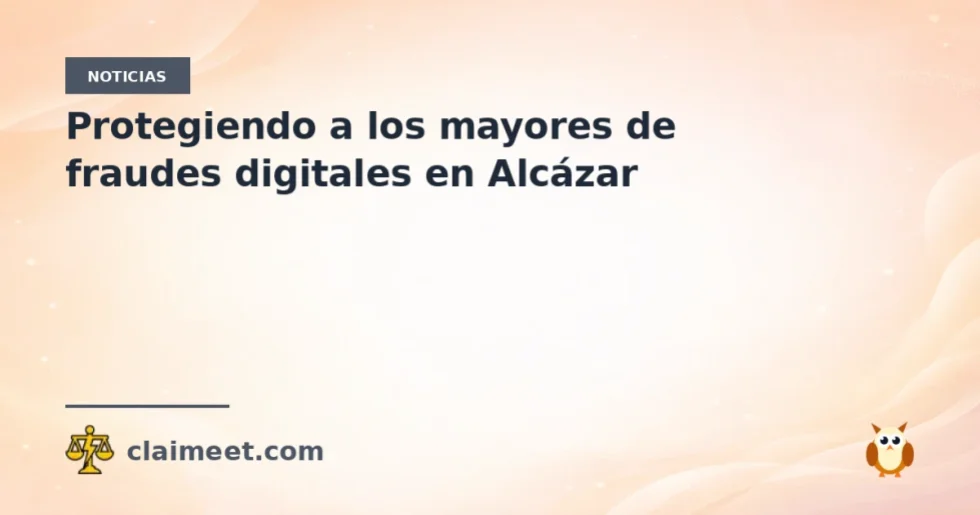 Protegiendo a los mayores de fraudes digitales en Alcázar