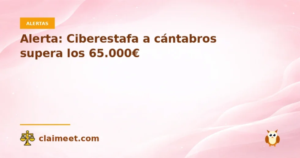 Alerta: Ciberestafa a cántabros supera los 65.000€