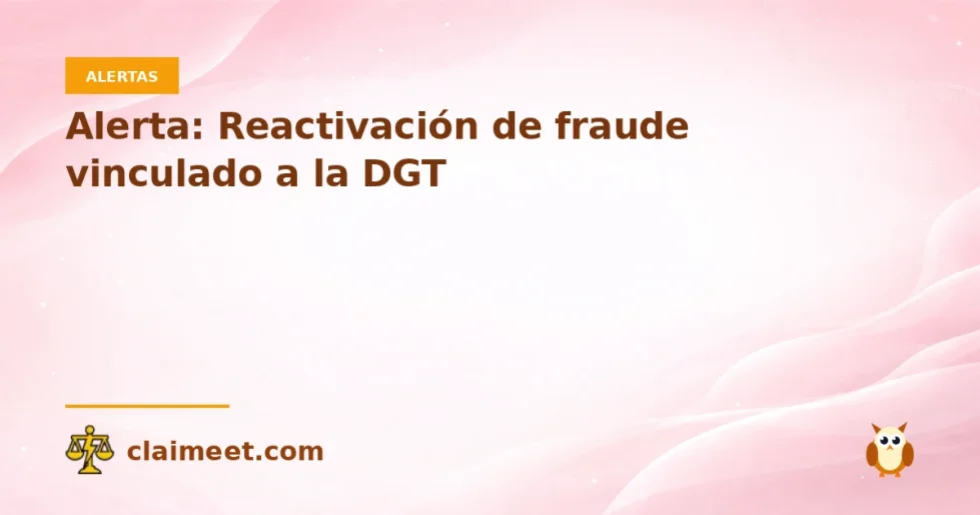 Alerta: Reactivación de fraude vinculado a la DGT