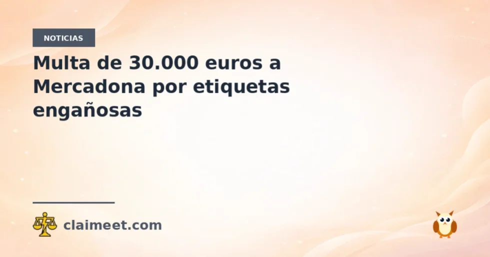 Multa de 30.000 euros a Mercadona por etiquetas engañosas