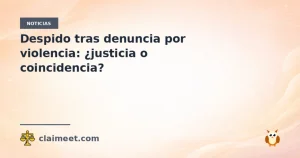 Despido tras denuncia por violencia: ¿justicia o coincidencia?