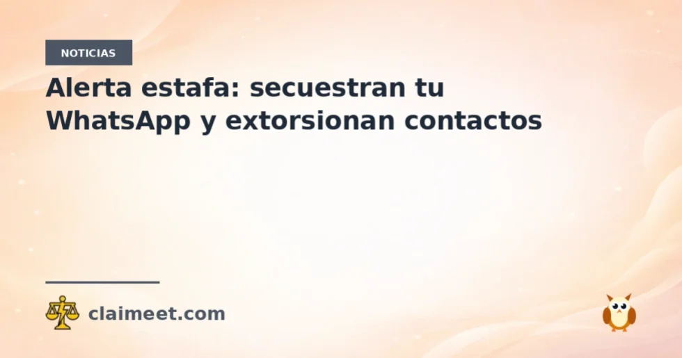 Alerta estafa: secuestran tu WhatsApp y extorsionan contactos
