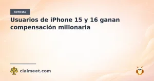 Usuarios de iPhone 15 y 16 ganan compensación millonaria