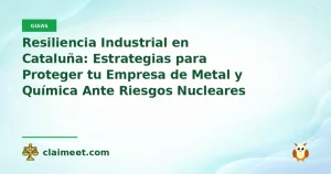 Resiliencia Industrial en Cataluña: Estrategias para Proteger tu Empresa de Metal y Química Ante Riesgos Nucleares