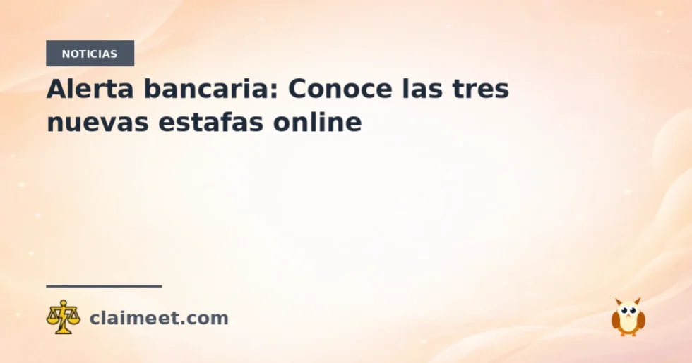 Alerta bancaria: Conoce las tres nuevas estafas online