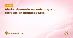 Alerta: Aumento en smishing y retrasos en bloqueos SMS