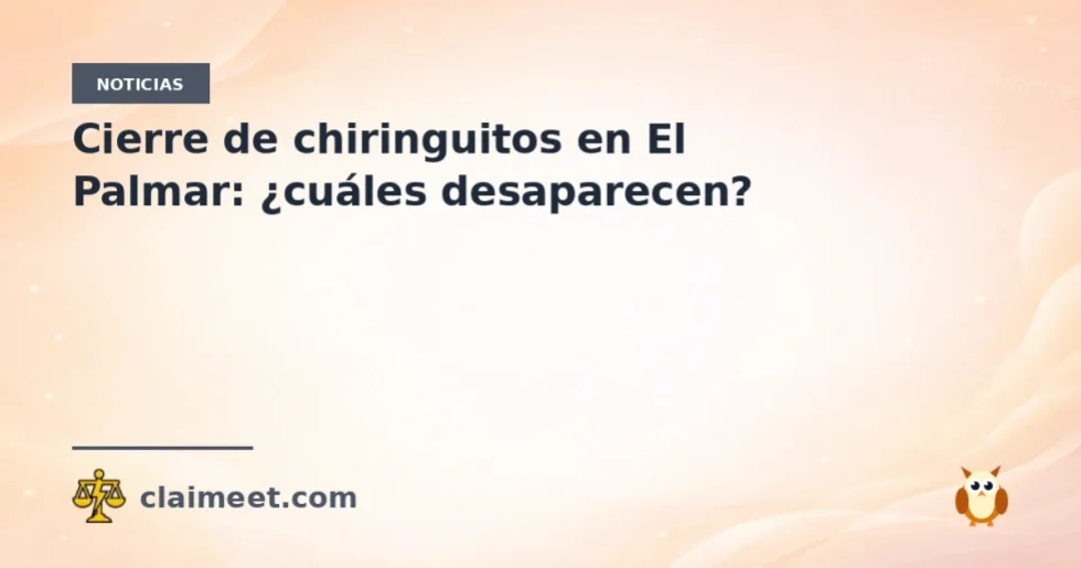 Cierre de chiringuitos en El Palmar: ¿cuáles desaparecen?