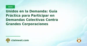 Unidos en la Demanda: Guía Práctica para Participar en Demandas Colectivas Contra Grandes Corporaciones