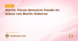 Alerta: Facua denuncia fraude en teleco con Bertín Osborne