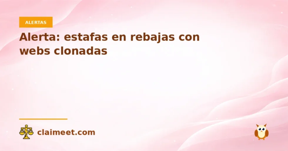Alerta: estafas en rebajas con webs clonadas