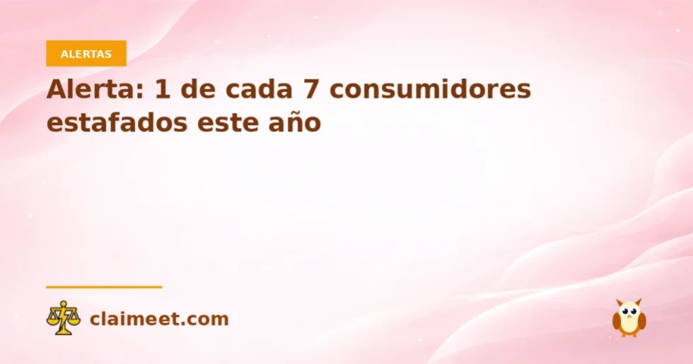 Alerta: 1 de cada 7 consumidores estafados este año
