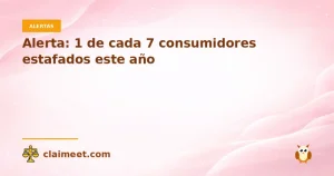 Alerta: 1 de cada 7 consumidores estafados este año