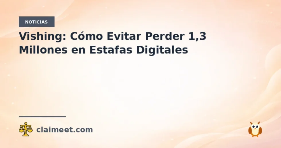 Vishing: Cómo Evitar Perder 1,3 Millones en Estafas Digitales