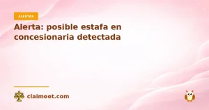 Alerta: posible estafa en concesionaria detectada