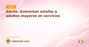 Alerta: Aumentan estafas a adultos mayores en servicios