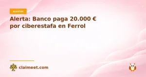 Alerta: Banco paga 20.000 € por ciberestafa en Ferrol