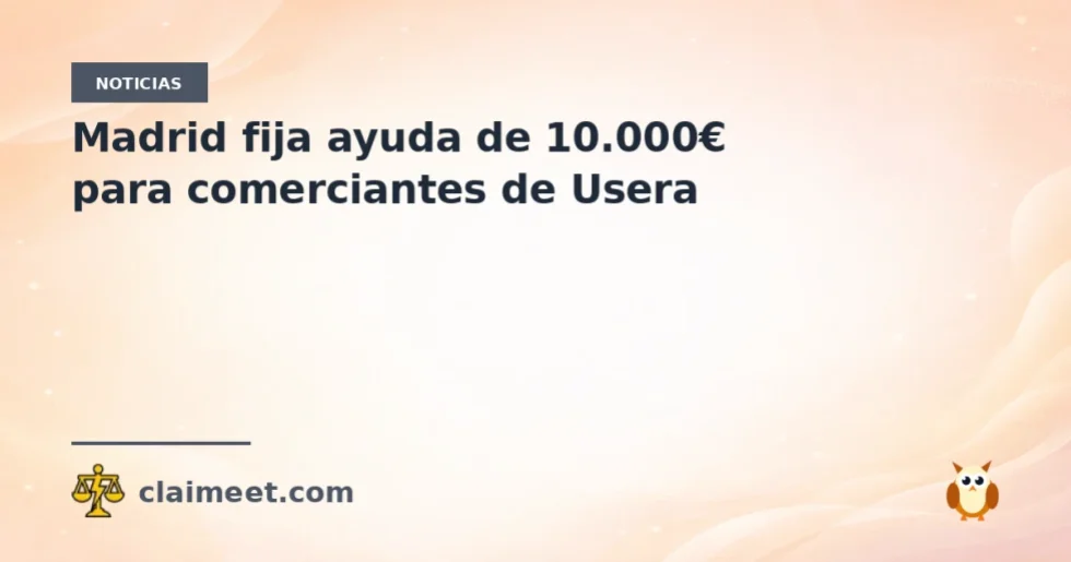 Madrid fija ayuda de 10.000€ para comerciantes de Usera