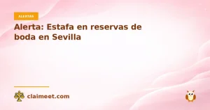 Alerta: Estafa en reservas de boda en Sevilla