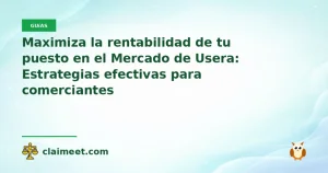 Maximiza la rentabilidad de tu puesto en el Mercado de Usera: Estrategias efectivas para comerciantes
